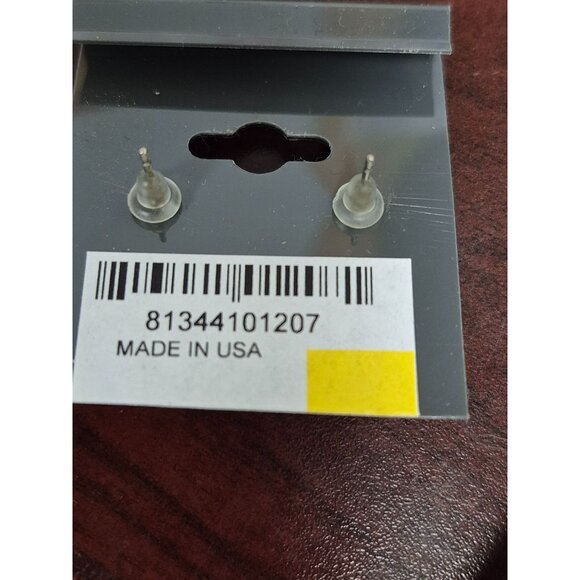 JoMa Cubic Zirconia Stud Earrings Made In USA - Picture 3 of 3